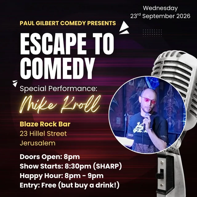Escape to Comedy with special performer Mike Kroll