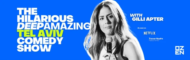 The Hilarious Deep Amazing Tel Aviv Comedy Show with Gilli Apter at Ozenbar