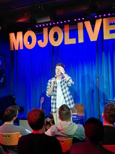 MOJO Live stage before the show